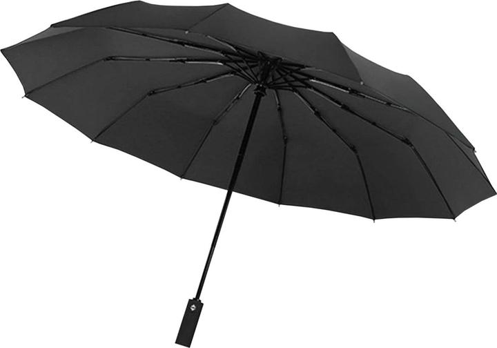 Produktbild JTI Regenschirm, kompakt - 105 cm - Schwarz