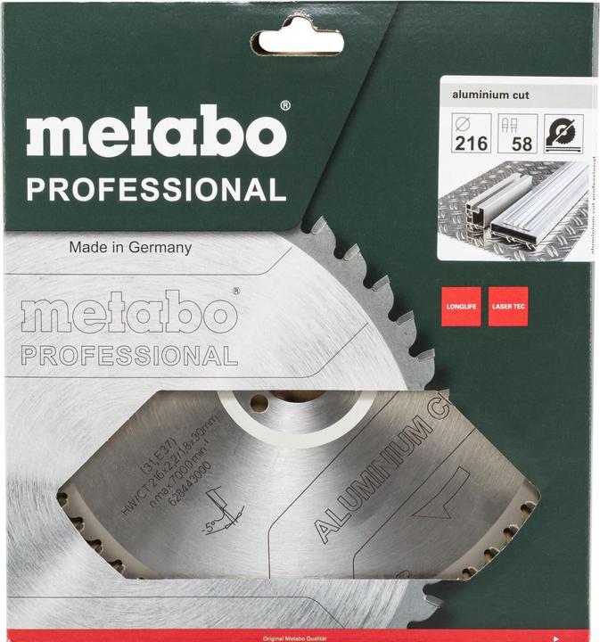 Produktbild Metabo Aluminium Cut - Professional