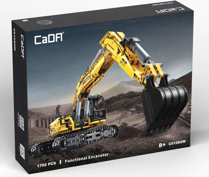 Image du produit Lean Toys Constructeur Caterpillar excavator 1702 pcs. CADA 1:20