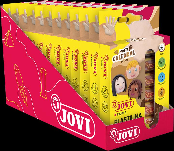 Actual product image Jovi Plasticine PLASTILINA assorted colours, 6 colours 15.0 g each
