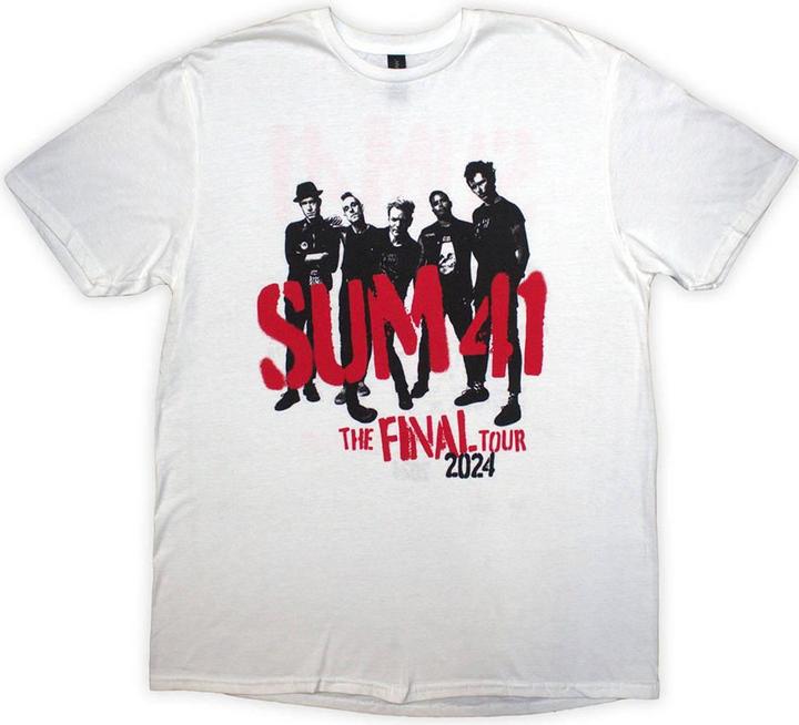 Actual product image Universal Textiles Unisex Adult Tour '24 Spray Paint Back Print T-Shirt (XXL)