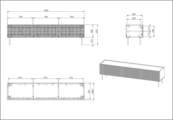 Immagine prodotto micasa Ilvi (180 x 40 x 47 cm)