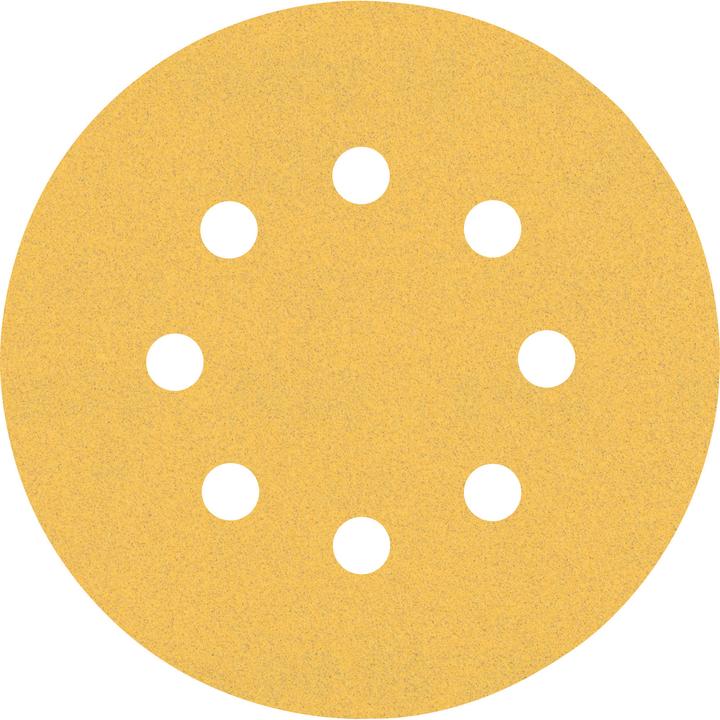 Bosch Professional Zubehör EXPERT C470 Papier abrasif à 8 trous pour ponceuse excentrique, 125 mm, G 120, 50 pcs. (120)