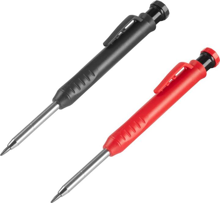 Produktbild Stahlwerk Tieflochmarker Bleistift 4er Set 36 Ersatzminen integriertem Spitzer (1 x)