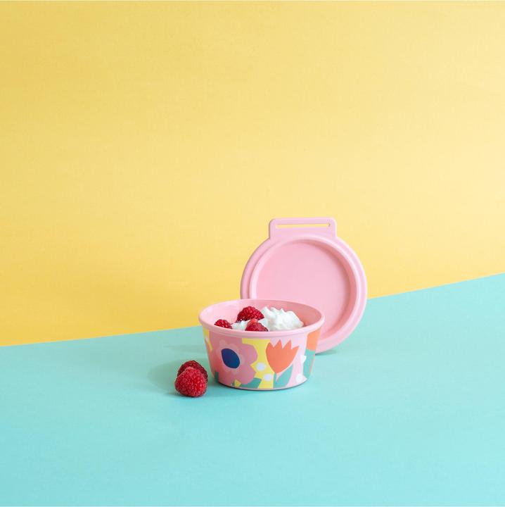 Actual product image Koziol Nora Box Blooms bowl 11 cm, 1 piece, Sweet Pink (11 cm, 0.25 l, 1 x)