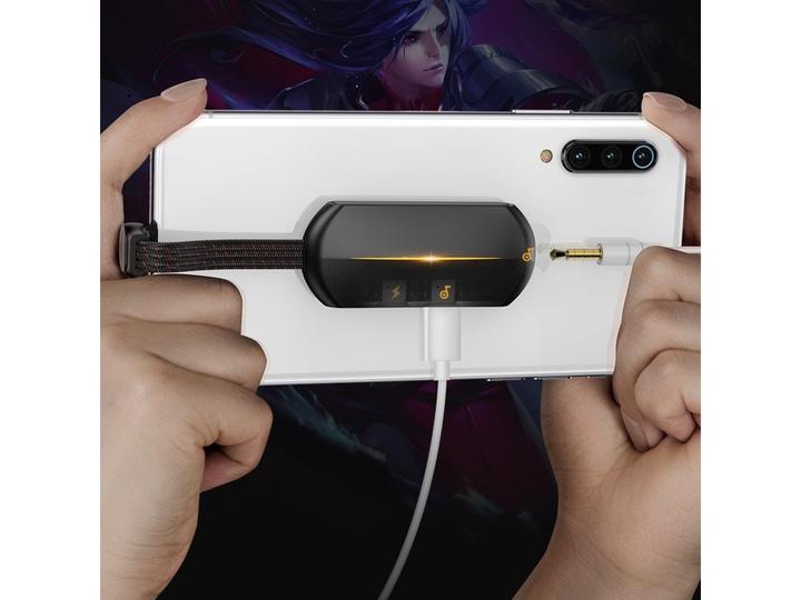 Actual product image Baseus 3-in-1 3.5mm Lightning Adapter with RGB LED (3.5mm jack, Lightning)