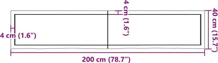 Image du produit VidaXL Saba (200 x 40 x 4 cm)