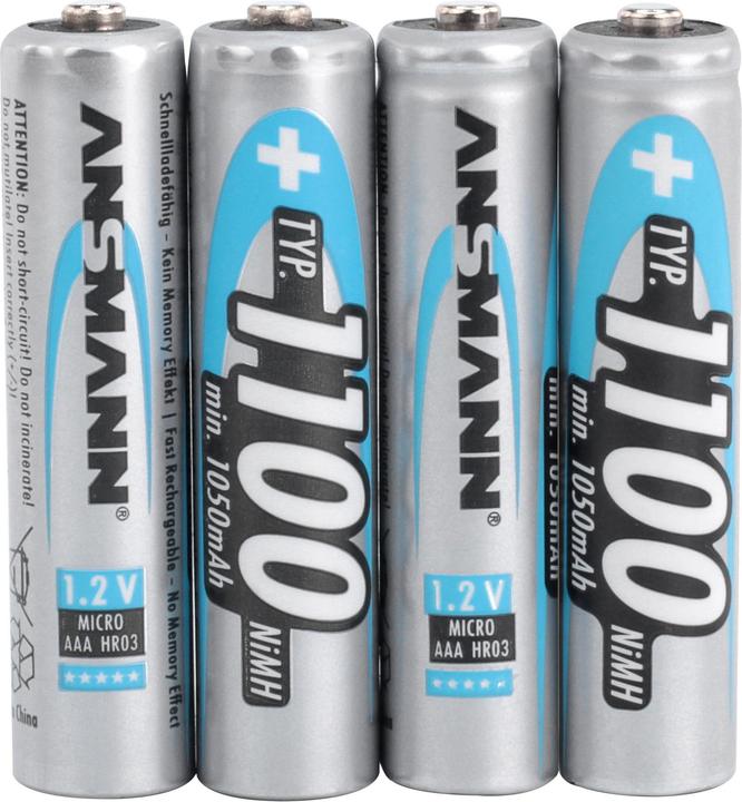 Productafbeelding Ansmann Type 1100 (4 Pcs., AAA, 1050 mAh)
