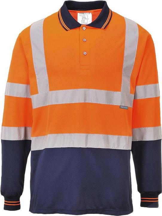 Produktbild Portwest Poloshirt Signalkleidung Sicherheit Langärmlig (L)