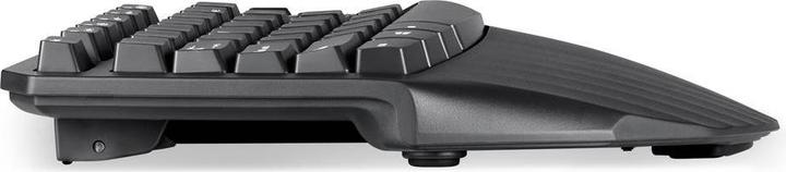 Actual product image Perixx PERIBOARD-613 DE B, Wireless compact ergonomic keyboard, black (DE, Wireless)