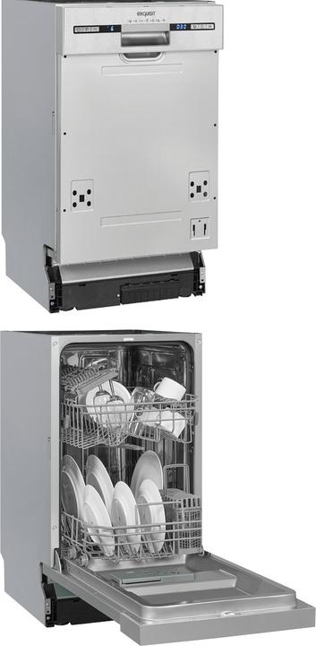 Actual product image Exquisit Dishwasher EGSP2109-EB-030EINO 45cmINOXpartially integrated