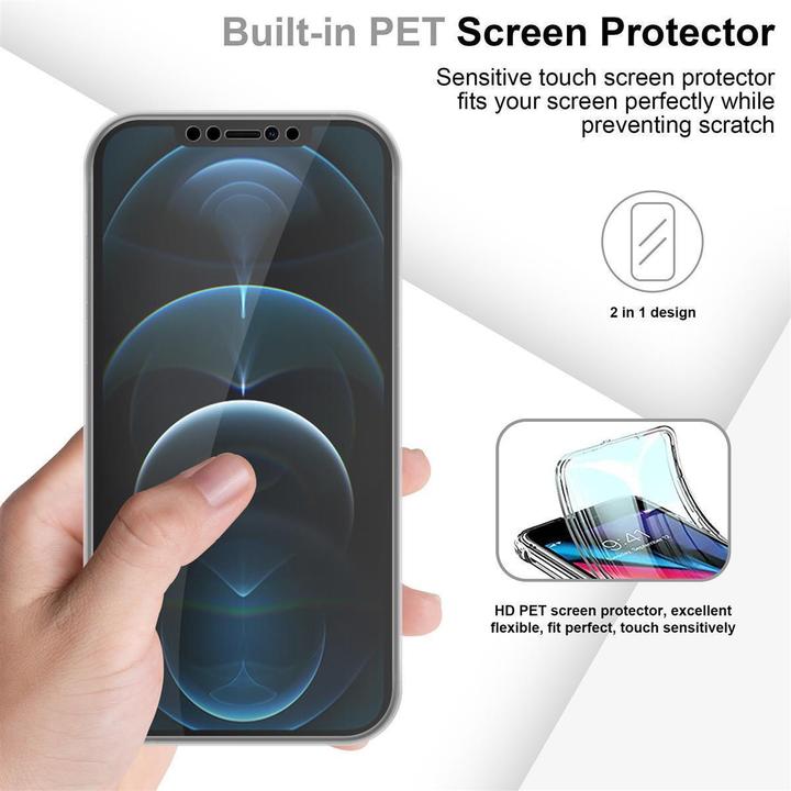 Produktbild Cadorabo TPU 360 Grad Case Cover (Apple iPhone 12)