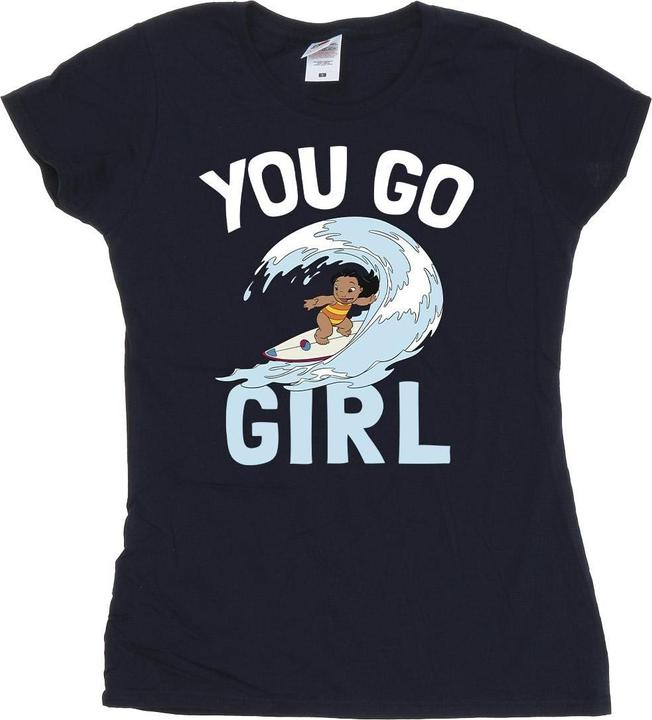 Actual product image Disney Womens/Ladies Lilo And Stitch You Go Girl Cotton T-Shirt (L)