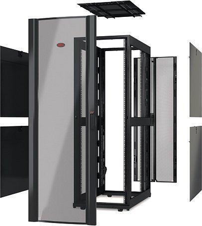 Actual product image APC NetShelter SX - Cabinet - Black - 48U - 48.3 cm (19") (48 RU, 19 inch rack)