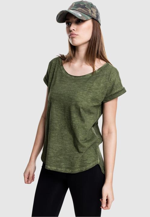 Immagine prodotto Urban Classics Tee lungo da donna a forma di schienale con tintura spray (L)