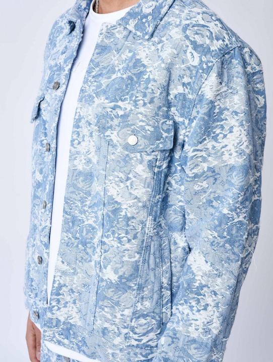 Produktbild Project X Paris Jeansjacke mit abstraktem Muster (XXL)