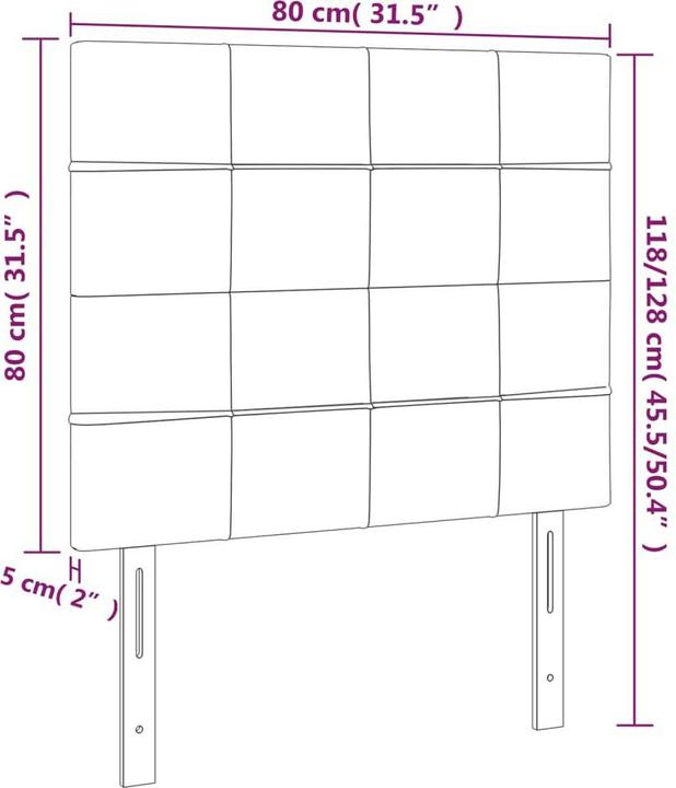 Produktbild VidaXL Alyssa (80 x 5 x 128 cm)