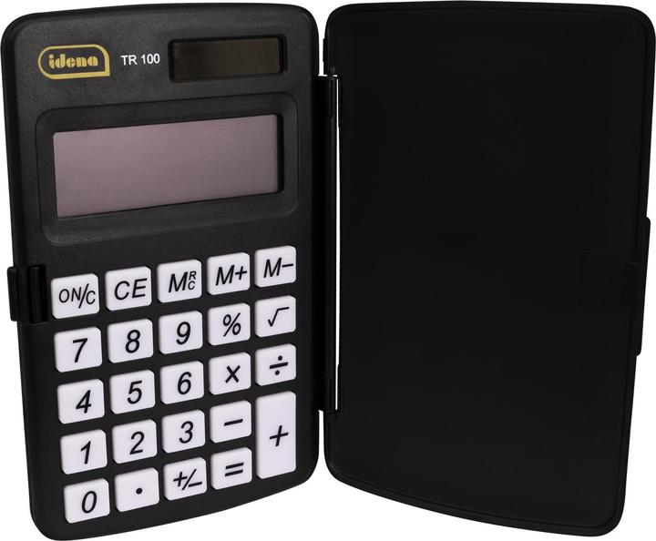 Actual product image Idena Pocket calculator TR100 solar black 8-digit display