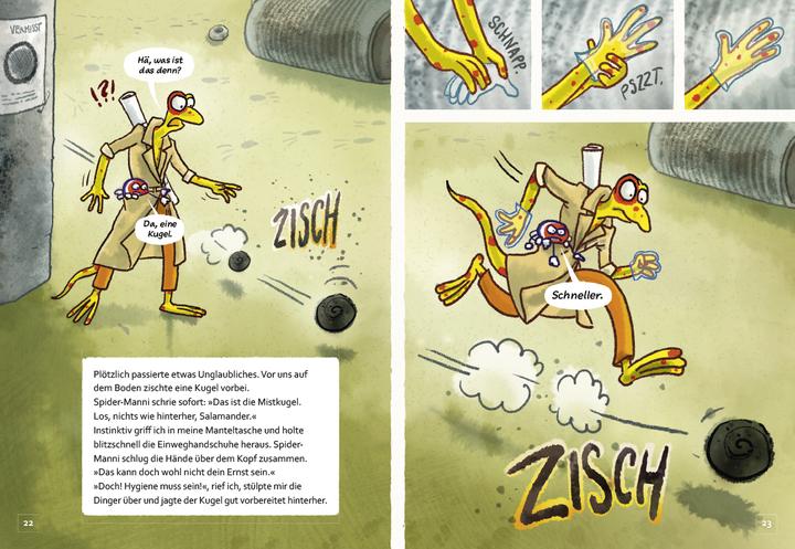 Actual product image Inspektor Salamander – Ins Netz gegangen (German, Markus Grolik, 2024)