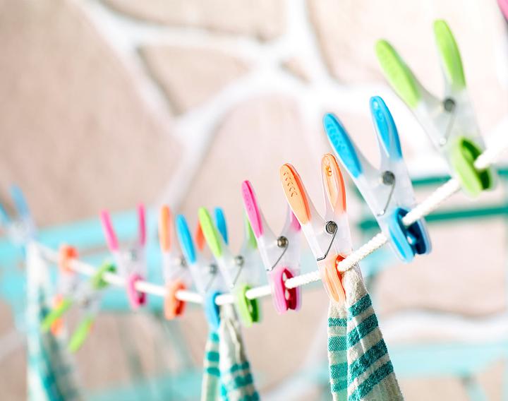 Produktbild Pearl Extra starke Wäscheklammern mit Soft-Grip, 100 Stück, in 4 Farben