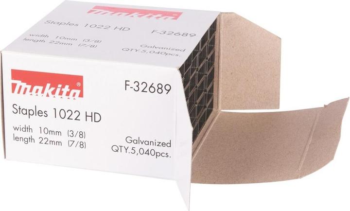 Produktbild Makita 22mm Klammern galvanisiert für Akku Tacker