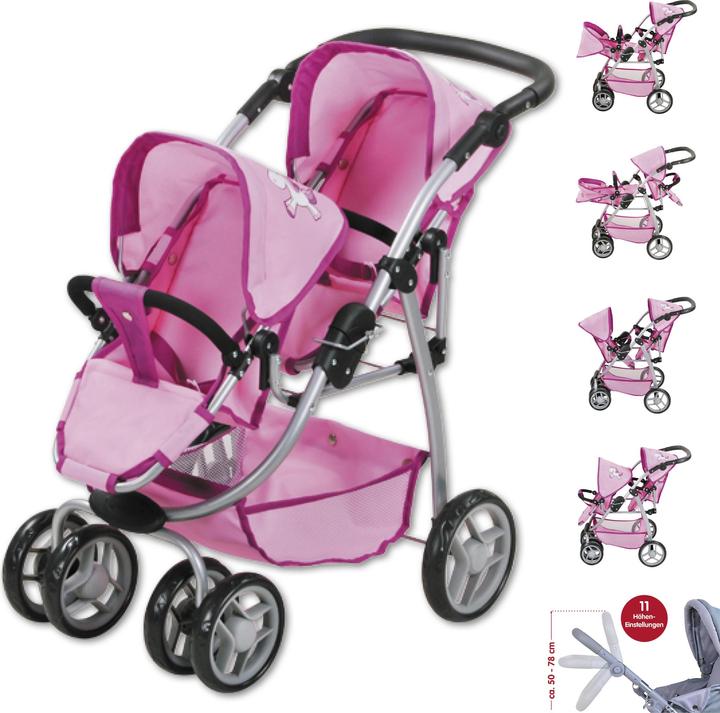 Actual product image Knorrtoys Zwillingspuppenwagen Milo - UMA. Das Einhorn