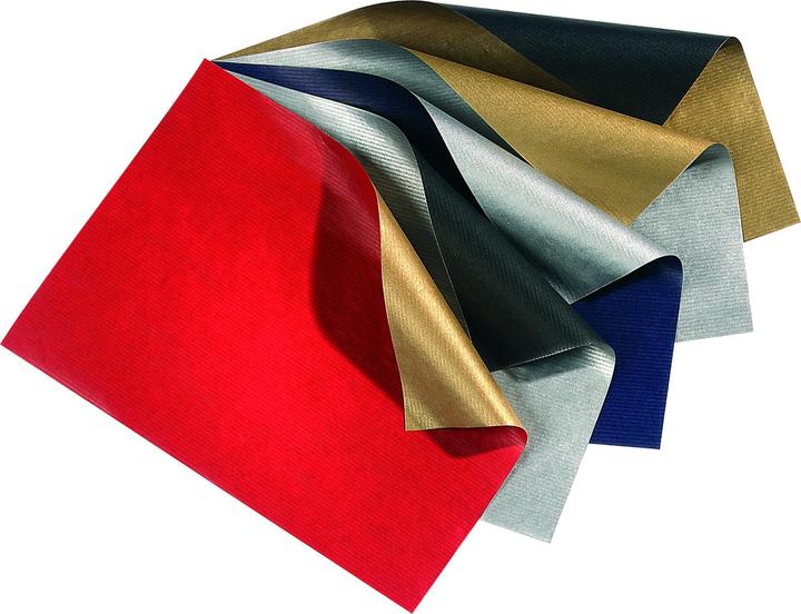 Immagine prodotto Folia Carta regalo di Natale "Bicolor", blu/argento (Carta da regalo)