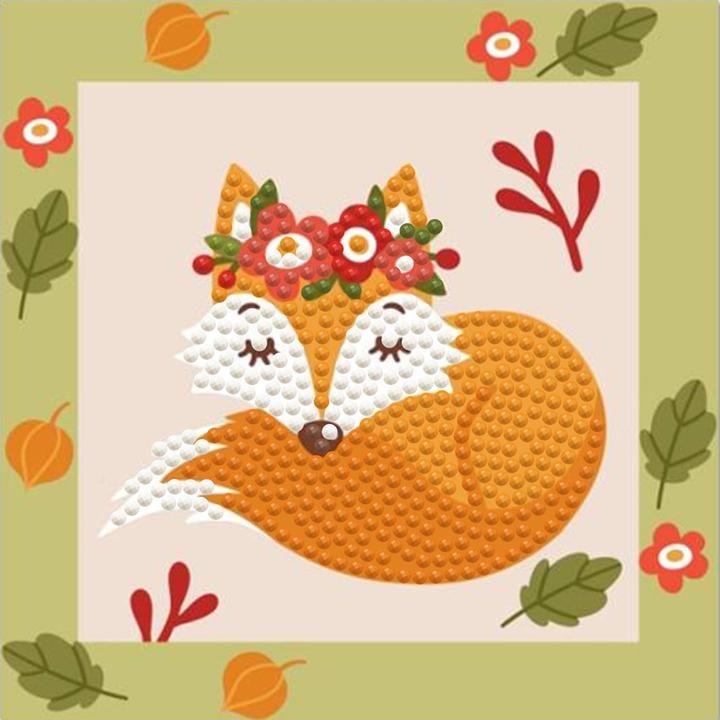 Actual product image Diamond Dotz Diamond Painting Little Fox