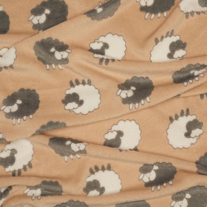 Image du produit VBS Tissu polaire "Moutons", largeur 150 cm, vendu au mètre