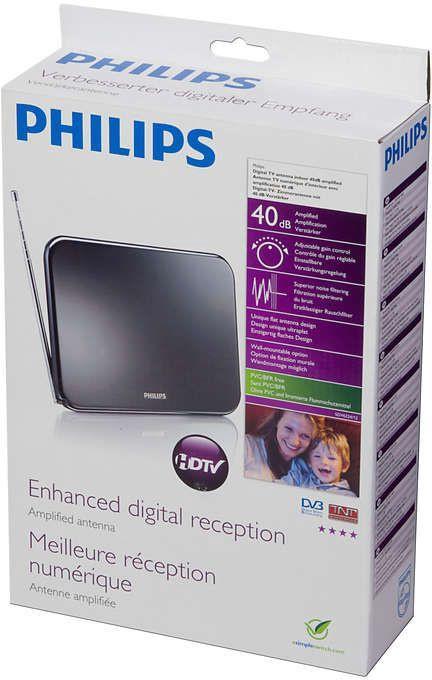 Immagine prodotto Philips Antenna TV digitale SDV6224/12 (Antenna piatta, 42 dB, UKW / MW / LW)