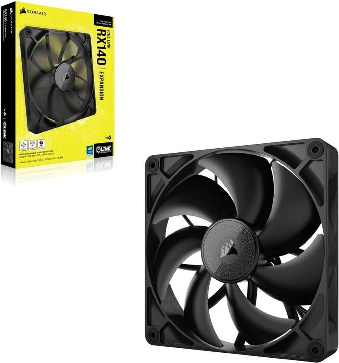 Produktbild Corsair RX Series, iCUE LINK RX140, 140mm Fan, Single Fan (140 mm, 1 x)