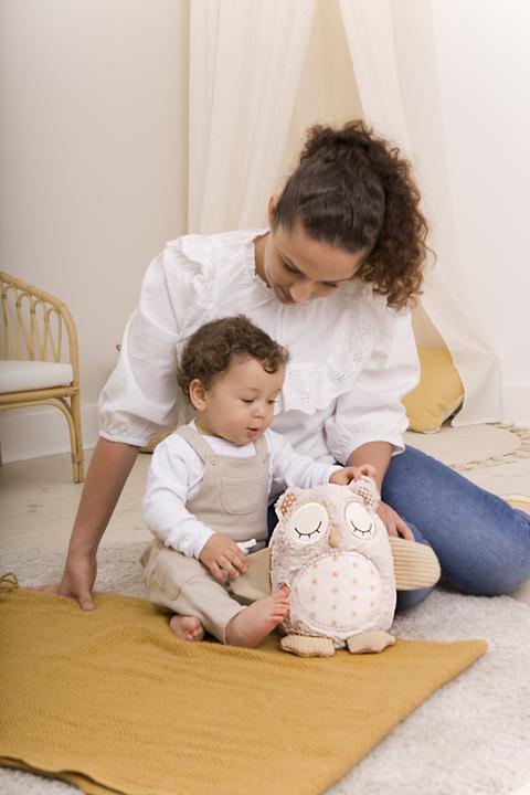 Actual product image Cloud B Owl with motion sensor (CB0027)