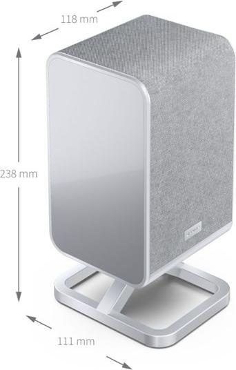 Produktbild Sharp Speakers HT-SPR52021(SL) Q Soundbar 2.0.2 Wireless Rear Surround Speakers, Silver |