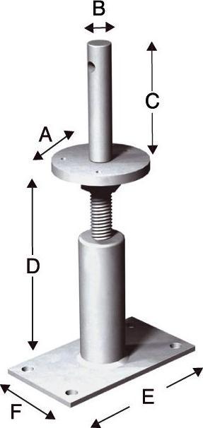 Image du produit Simpson Sst Pieds de support type PGS (Pied de support, 1 pcs)