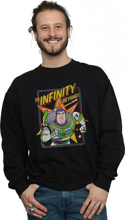 Actual product image Disney Mens Toy Story 4 Buzz To Infinity Sweatshirt (S)
