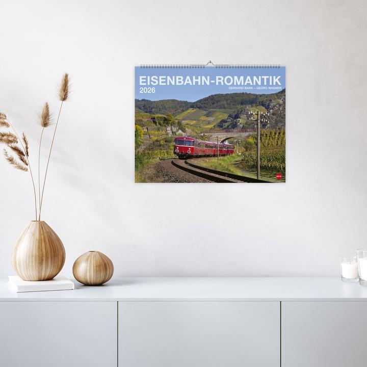 Produktbild Heye Eisenbahn-Romantik Posterkalender 2026 (44 x 34 cm, Harter Einband, Deutsch)