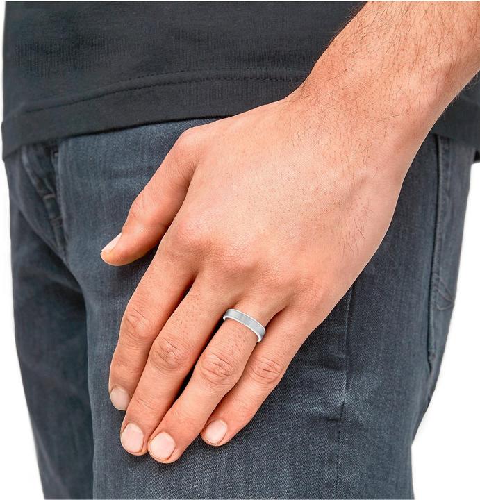 Actual product image S.Oliver Rings for Men, Stainless Steel (60, Steel)