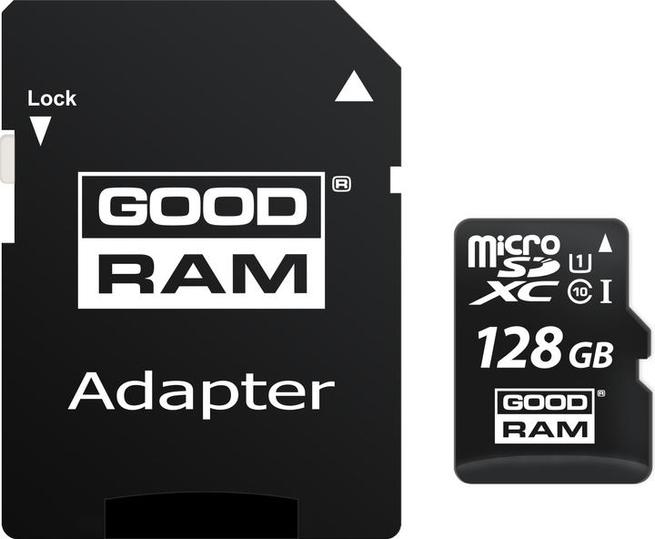 Actual product image Goodram 128GB Micro SDXC (128 GB, microSDXC, U1, UHS-I)