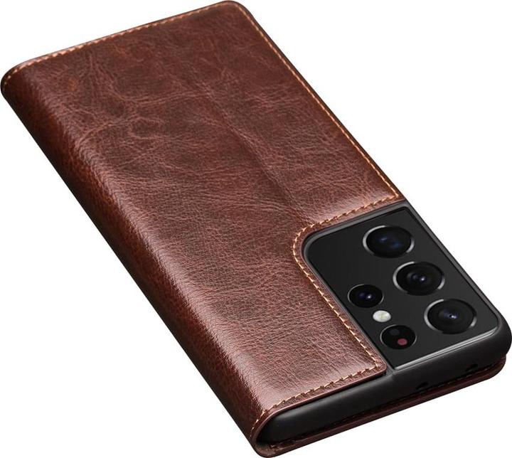 Image du produit QiAlino Fourre Flip cuir véritable (Samsung Galaxy S22 Ultra)