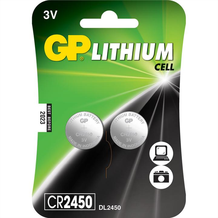 Image du produit GP Batteries CR 2450 (2 pcs, CR2450, 600 mAh)