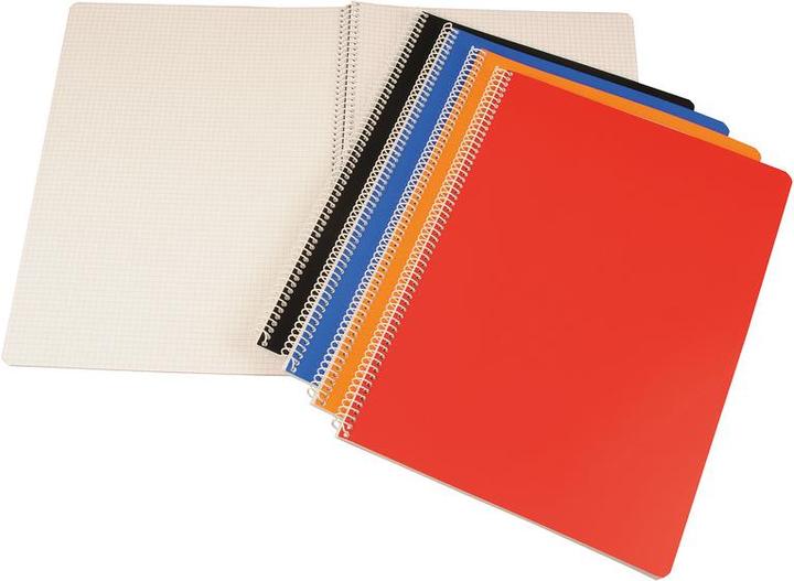 Blue, Red, Orange, Black