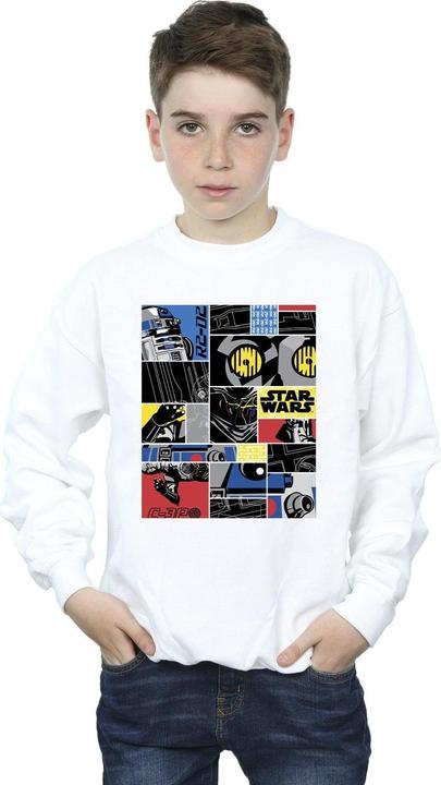 Actual product image Star Wars Boys Droid Montage Sweatshirt (116)
