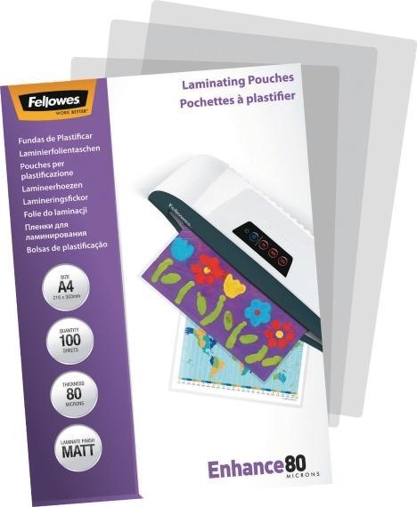 Actual product image Fellowes Enhance 80 (A4, 100 Piece, 80 µm)