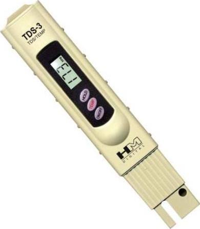 Produktbild HM Digital TDS Meter mit Thermometer und Ledertasche TDS-3