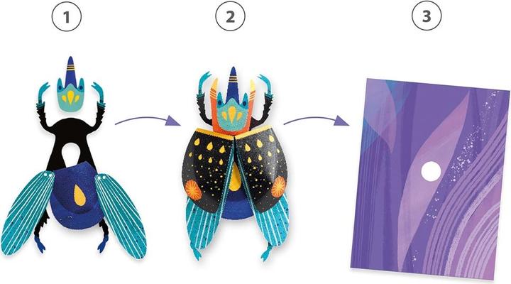 Actual product image Djeco 3D Images Paper Beetle