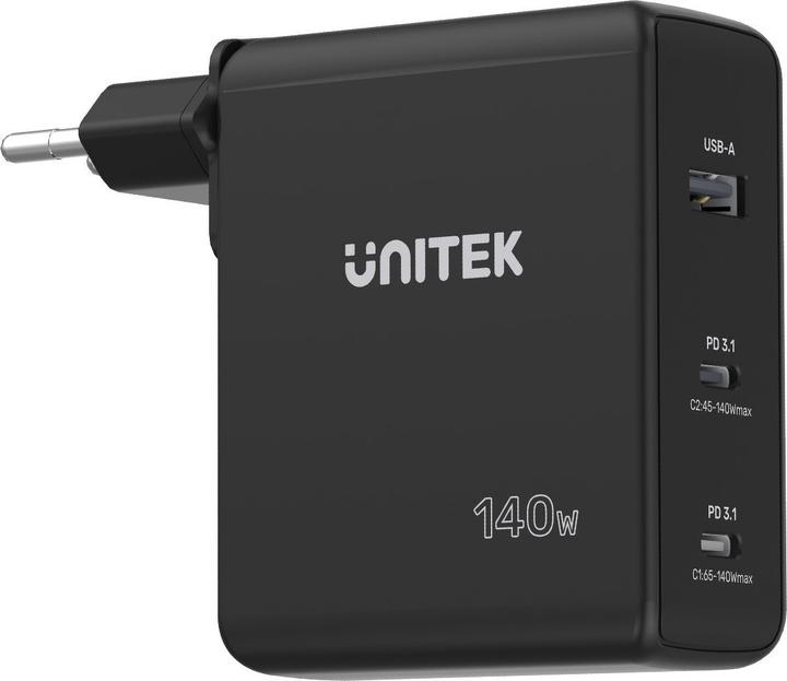 Immagine prodotto Unitek ŁADOWARKA GAN 2X USB-C USB-A 140W (140 W)