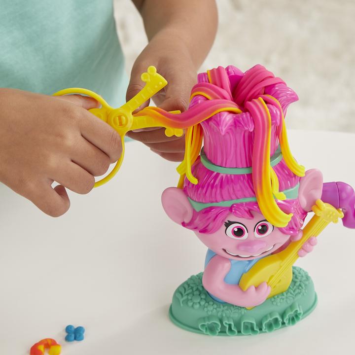 Actual product image Play-Doh Trolls World Tour hairdressing fun Poppy