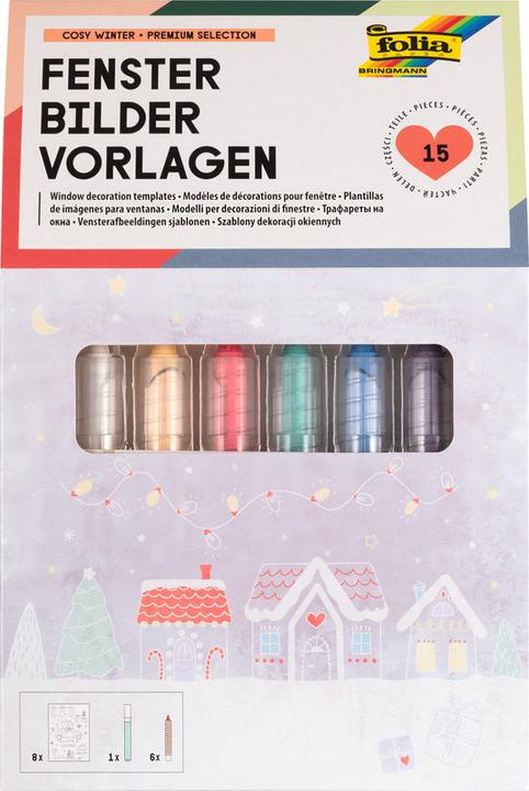 Actual product image Folia Window Pictures Templates For Cold Season