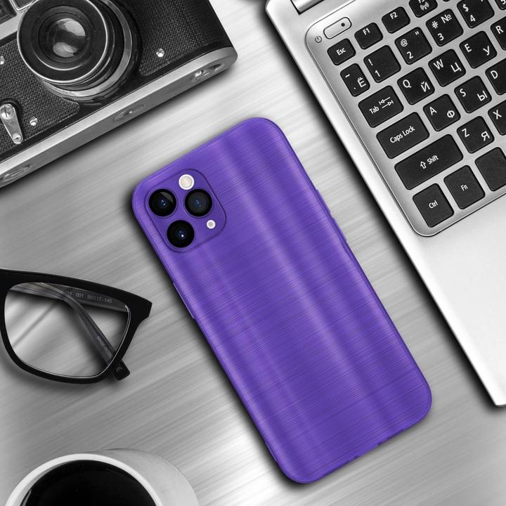 Produktbild Cadorabo Hülle für Apple iPhone 11 PRO im TPU Brushed Kameraschutz LM160 Style (Apple iPhone 11 Pro)