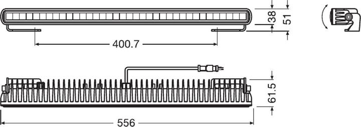 Actual product image Osram LEDriving® LIGHTBAR SX500-SP